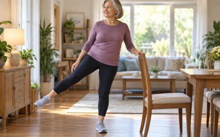 Simple Balance Exercises You Can Practice Beside a Chair