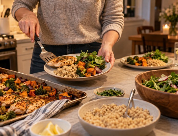 Protein-Forward Weeknight Plates: Build Meals That Keep You Full Without a Strict Diet