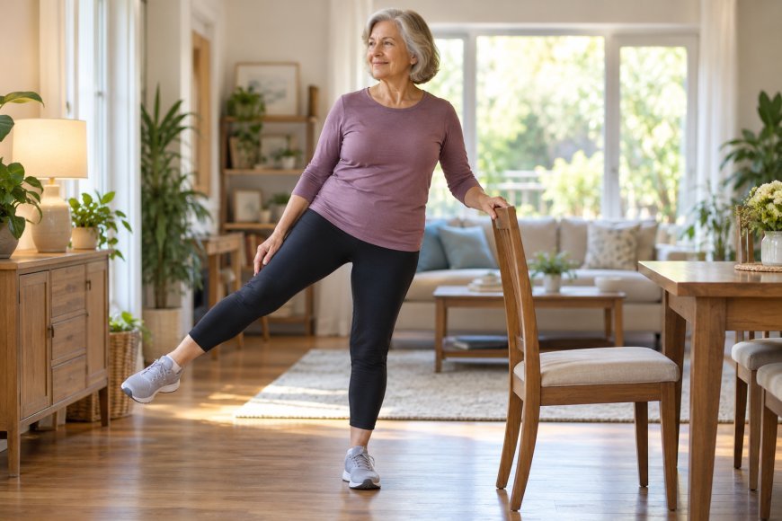 Simple Balance Exercises You Can Practice Beside a Chair